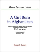 A Girl Born in Afghanistan Vocal Solo & Collections sheet music cover